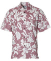 Maui Button-Up Dressy Aloha Shirt Business Casual Red