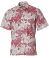 Dress Aloha Shirt Monstera Orchids Red