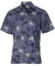 Dressy Aloha Shirt Business Casual Button-Up Nala Palms Navy