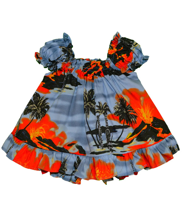 Kilauea Volcano Lava Baby Clothes 2 Piece Capri Set