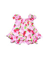 Infant Hawaiian Clothes 2 Piece Capri Set Hidden Pineapples Pink