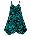 Girls Hawaiian Dress Tribal Time Jade