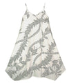 Island Bloom Swing Girls Hawaiian Dress Beige
