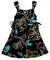 Girls Hawaiian Dress with Side Ties Blooming Hibiscus