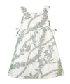 Girls Hawaiian Dress with Side Ties Island Bloom Swing Beige