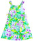Plumeria Garland Girls Dress with Side Ties