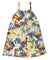 Rooster's Up Elastic Straps Girls Hawaiian Sundress White
