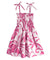 Girl's Hawaiian Smocked Top Dress Makena Pink