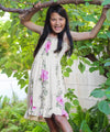 Hibiscus Leis Girls Hawaiian Smock Dress with Ruffle