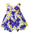 Plumeria Hoku Infant Girl Crossover Yoke Dress Set