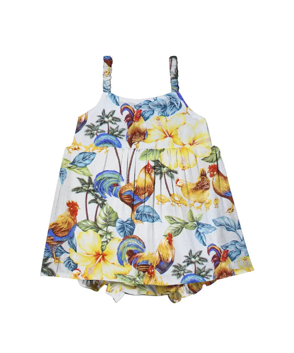 Baby Girl Bungee Dress Set Roosters Up