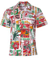 HoHo Mele Kalikimaka Christmas Aloha Shirt White