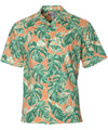Hawaiian Shirt Monstera Resort Orange