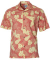Pineapples Monstera Hawaiian Shirt Orange