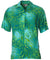 Tribal Tiare Aloha Shirt Green