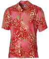 Tribal Tiare Aloha Shirt Red