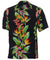 Hawaiian Shirt Birds of Paradise Panel Black