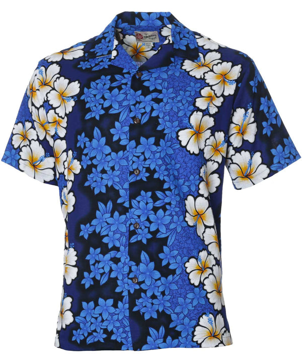 Royal Hibiscus Hawaiian Shirt Royal