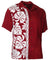Hawaiian Shirt Side Band Prince Kuhio Burgundy Burgundy