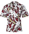 Vintage Surfboard Aloha Shirt Red