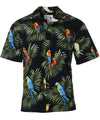 Parrots Curacao Aloha Shirt Black