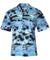 Men's Hawaiian Shirt Airplanes Diamond Head Blue