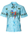 Amazon Parrots Men's Shirt Aqua