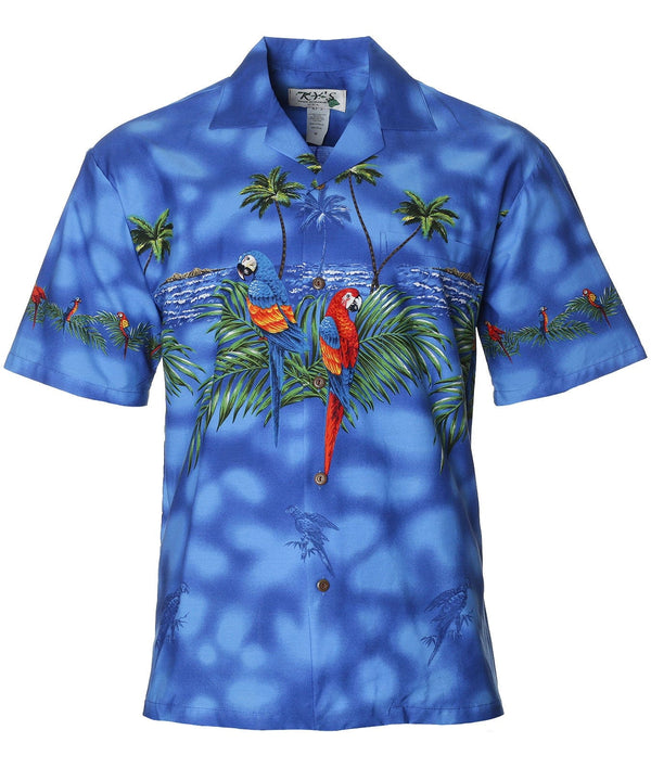 Amazon Parrots Men's Shirt Blue