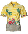 Sweet-Ride Woody Hawaiian Border Shirt Yellow
