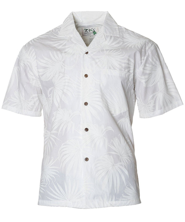 White Hawaiian Shirt Island Napali White