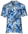 Hawaiian Shirt Shadow Monstera Blue