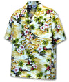 Hookipa Hibiscus Aloha Shirt Maize