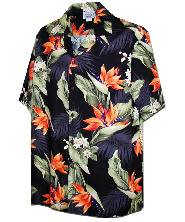 Ginger Hawaiian Shirt Black