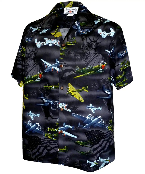Aviator's Nation Aloha Shirt Black