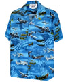Aviator's Nation Aloha Shirt Blue