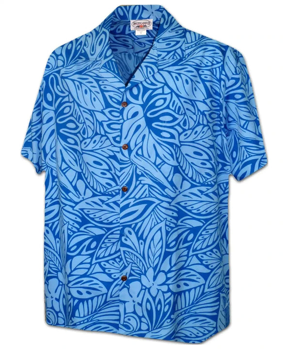 Hawaiian Shirt Blue Jungle Blue