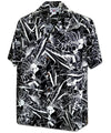 Hawaiian Shirt Haleiwa Black