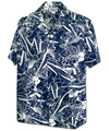 Hawaiian Shirt Haleiwa Navy