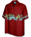Anthurium Crown Hawaiian Shirt Red