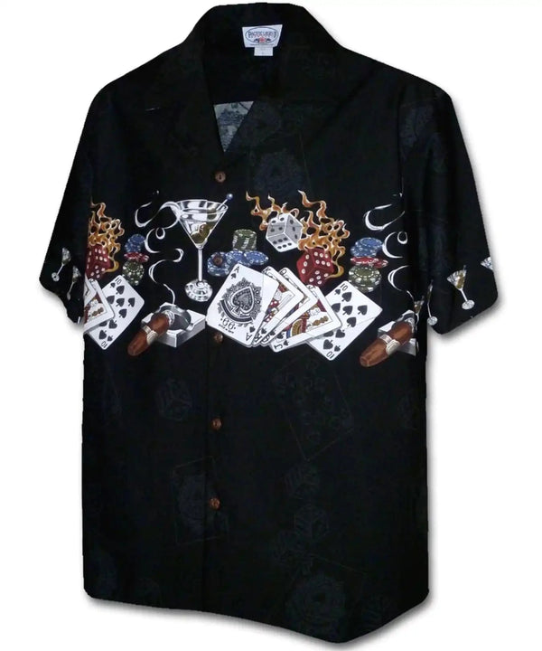 Casino Royale Aloha Shirt Black