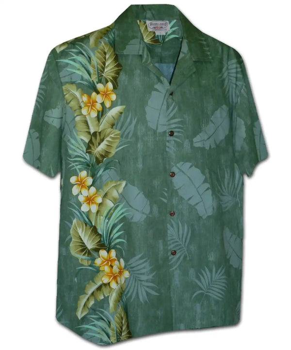 Jungle Serenity Side Design Hawaiian Shirt Sage