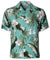 Orchids Creation Resort Rayon Hawaiian Shirt Green