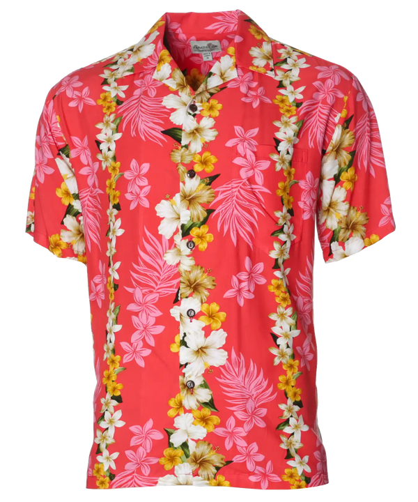 Hawaiian Shirt Plumeria Island Leis
