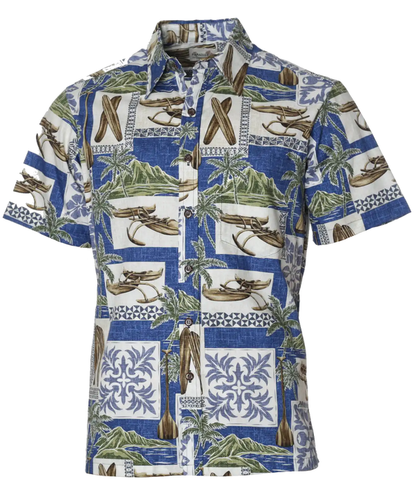 Button-Up Dress Hawaiian Shirt Duke Lane