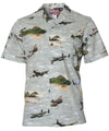 Spitfire Pacific Airplanes Aloha Shirt Khaki