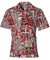 Tapa Honu Mosaic Aloha Style Shirt Red RJC