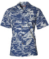 Pacific Voyage Tropical Shirt Ocean Blue