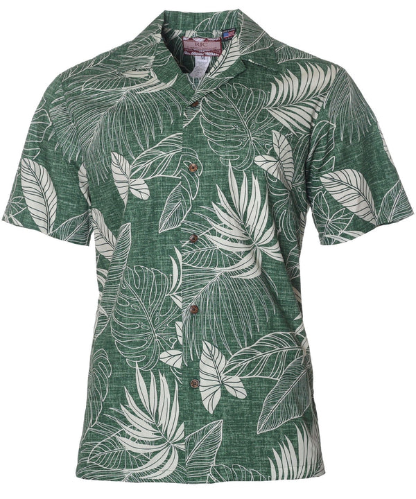 Monstera Oasis Aloha Shirt Green