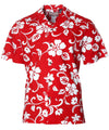 Hawaiian Shirt Hibiscus Kaneohe Red
