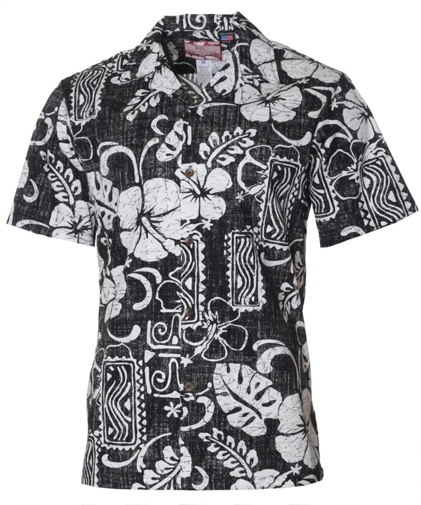 Hawaiian Shirt Tribal Pacific Monstera